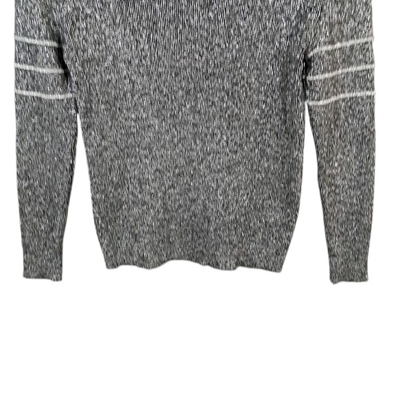 Vtg 50s Macys Associates‎ Wool Pullover Sweater Metallic Italy Large Black - Picture 7 of 11